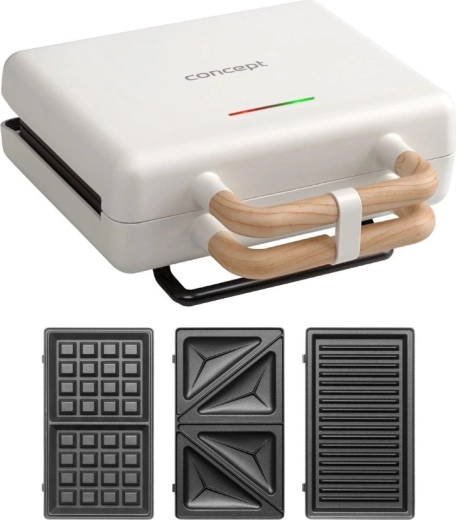 Sandwichgrill 3 i 1 Concept SV3090 hvid