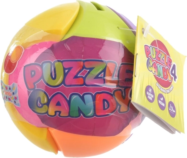Bolsjer i puzzle-kugle med legetøj 15 g