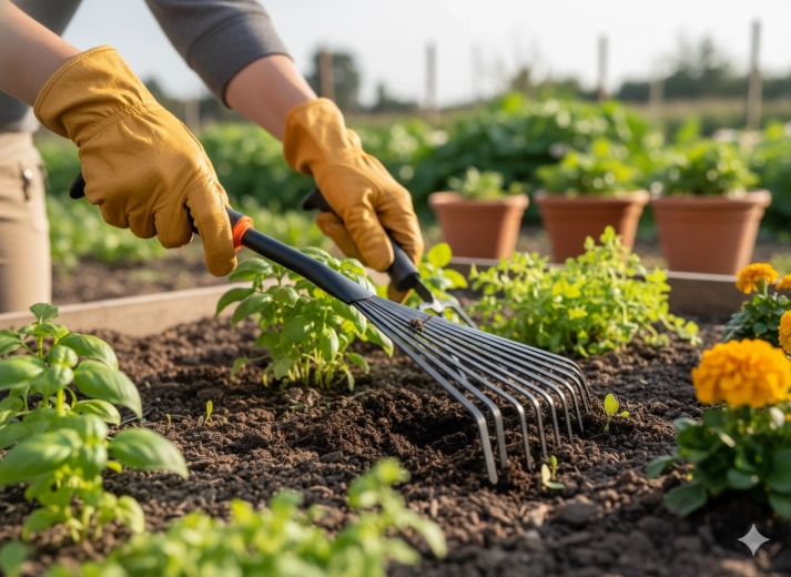 Holdbare metaltænder til jordbearbejdning