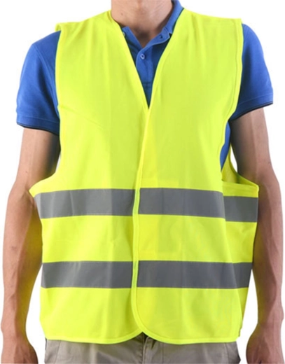 Reflekssikkerhedsvest klasse 2 gul XL