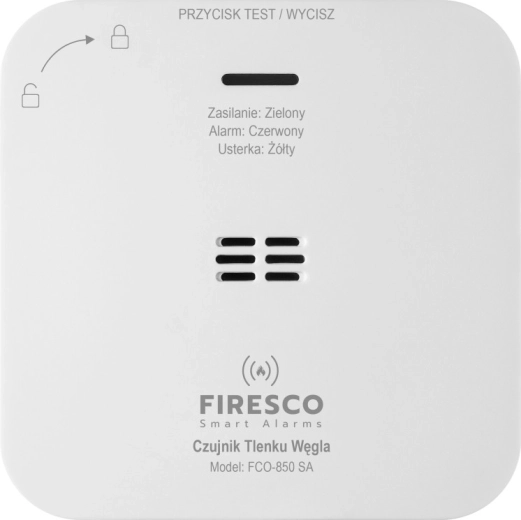 Autonom kuliltedetektor Firesco FCO-850 SA (levetid 10 år)