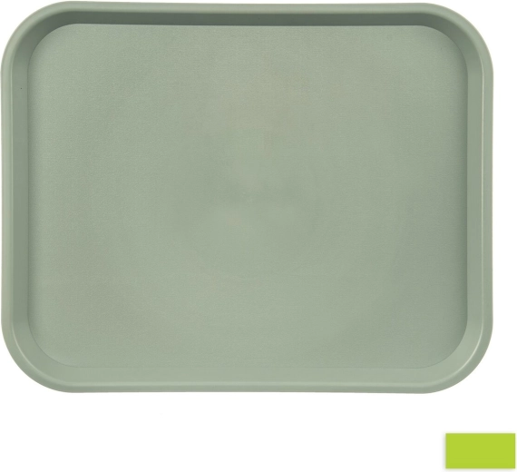 Plastserveringsbakke af UH (plast) grøn 45,5 × 35,5 cm - 1 stk.