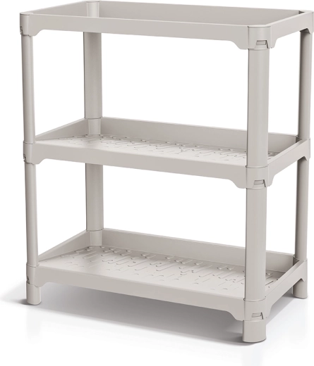 Skooplacereol NUBBY RACK, lysebrun