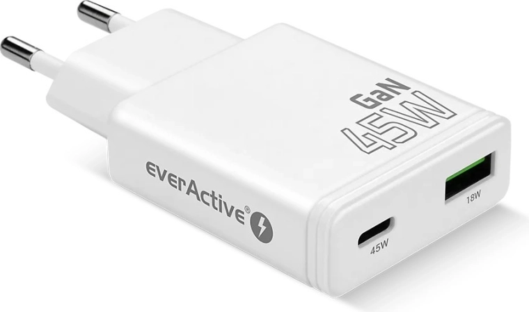 Hurtig opladning via USB‑C PD op til 45 W