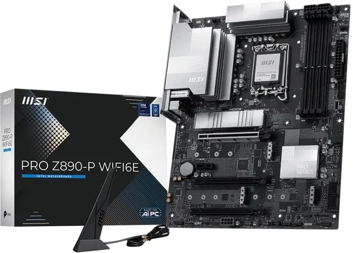 MSI Pro Z890-P WiFi 6E ATX-bundkort til Intel LGA1851