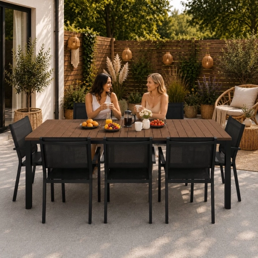 Stor bordplade 180 × 90 cm til 6–8 personer