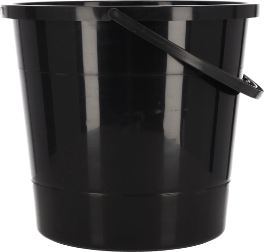 Spand 10 l – sort, polsk produktion