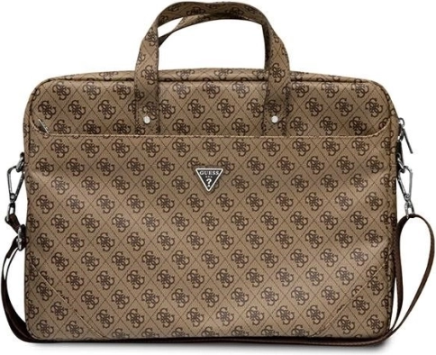 Stilfuld Guess Saffiano 4G håndtaske brun