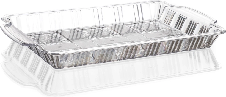 Plastbakke Nostalgie 35 × 20,5 × 3 cm, glasimitationslook