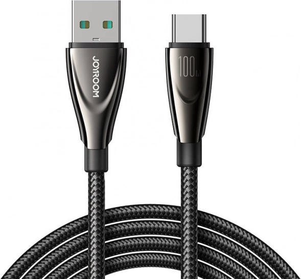 JOYROOM-kabel USB-A til USB-C 100 W, 1,2 m, sort