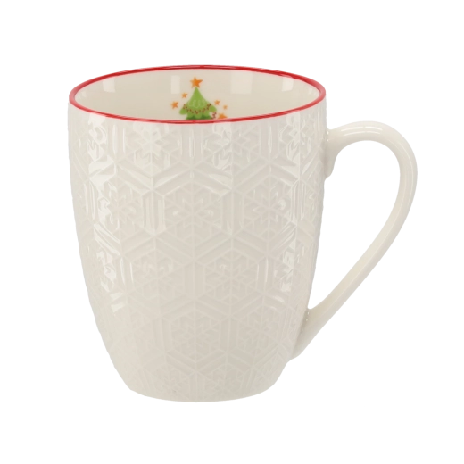 Stilfuld relief og rød kant