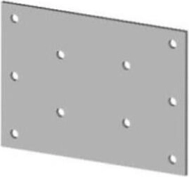 Forbindelsesplade 30 × 70 mm, galvaniseret stål