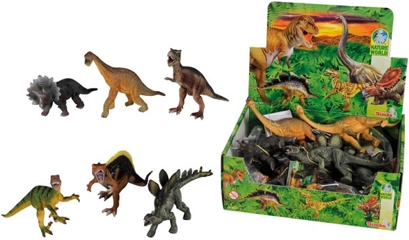 Gummidinosaur 14–16 cm, tilfældig variant - 1 stk.