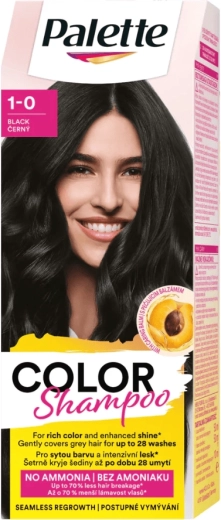 Palette farvende shampoo 1-0 sort 50 ml