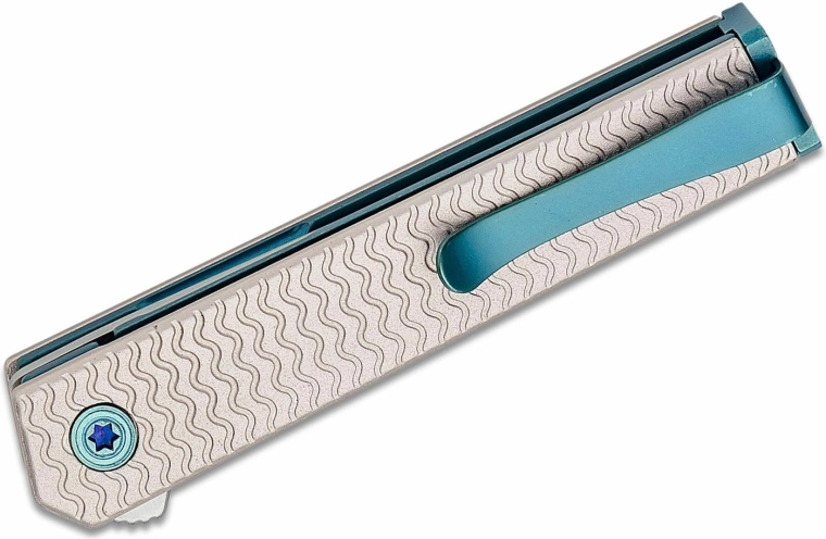 Tekstureret aluminiumshåndtag og lommeclips
