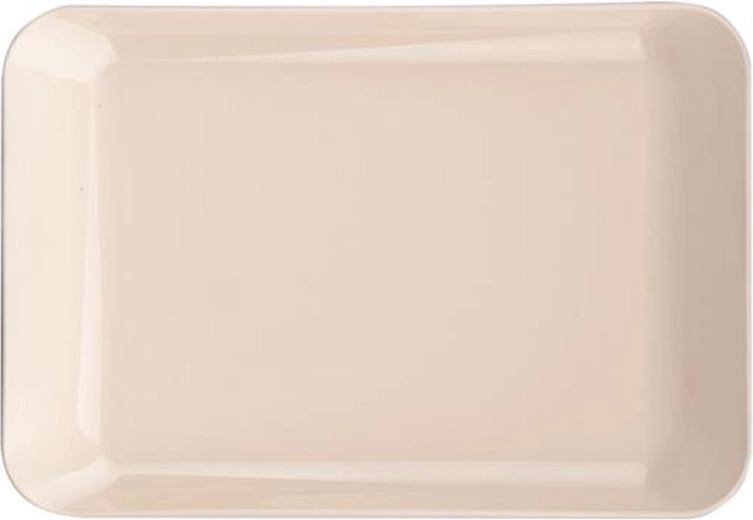 Plastbakke til servering 19 × 13 cm – mix af farver