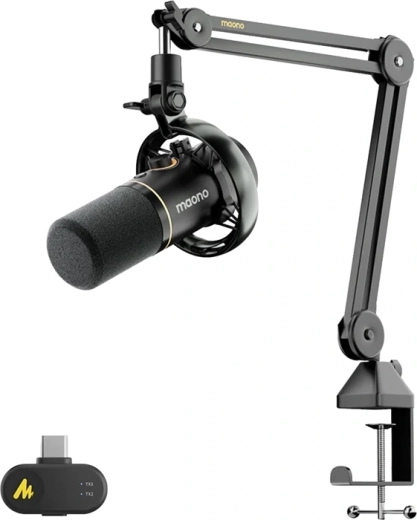 Maono PD200WS dynamisk mikrofon USB/XLR/2,4 GHz (sort)