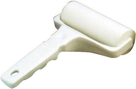 Enkelt håndrulle glat 12 cm i plast