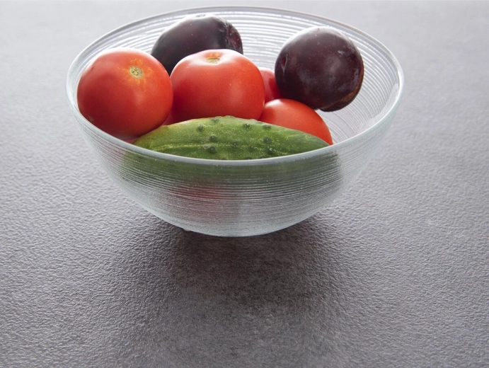 Elegant klart glas, der fremhæver indholdet