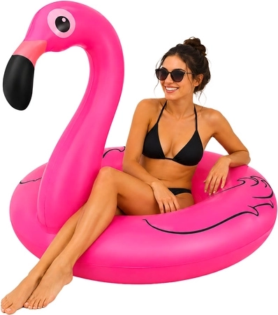 Oppustelig flamingoring Trizand 102 cm