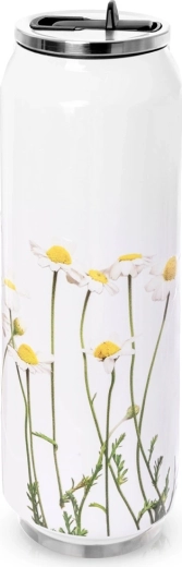 Termokrus formet som en dåse med blomster 700 ml