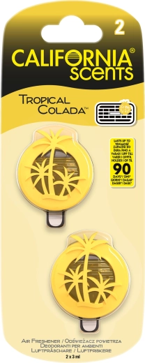 Duft til bil California Scents Mini Diffuser Tropical Colada