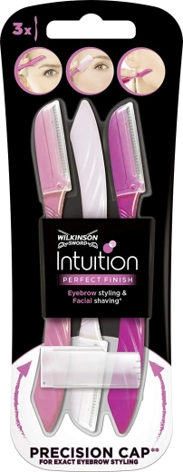 Wilkinson Intuition Perfect Finish formende øjenbrynsskraber 3 stk
