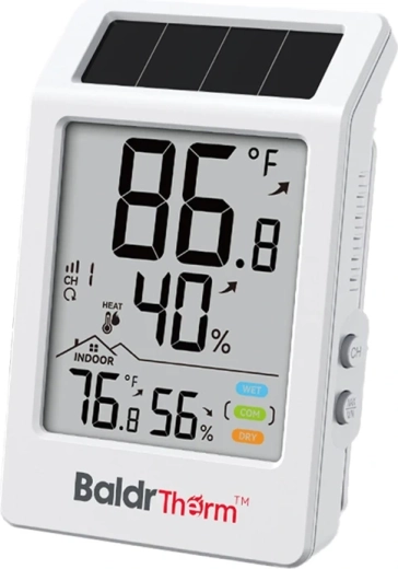 Rainpoint BALDRTHERM solcelledrevet termo‑hygrometer B0707