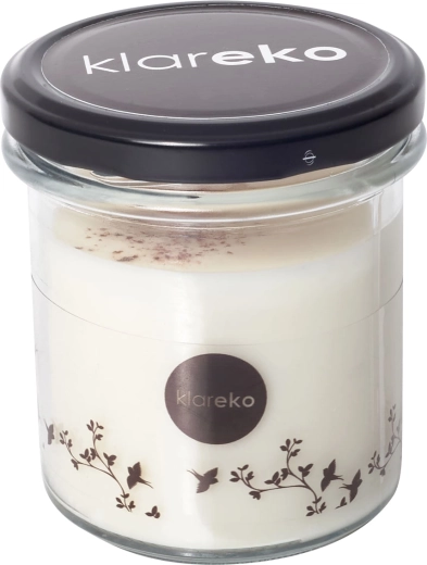 Genanvendelig glasbeholder med låg