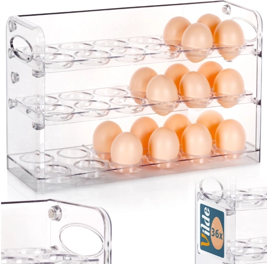 Op til 36 æg på tre niveauer
