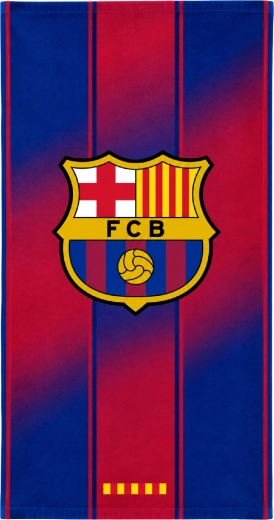 Hurtigtørrende håndklæde fra FC Barcelona med klubemblem