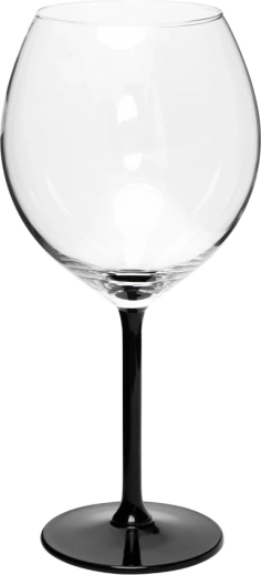 XXL glas på stilk 700 ml med sort fod