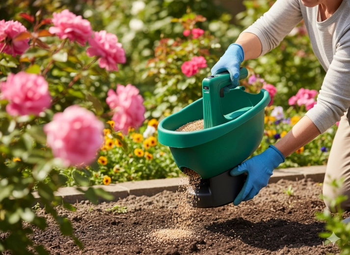 Hurtigt og bekvemt arbejde i bede og på plænen