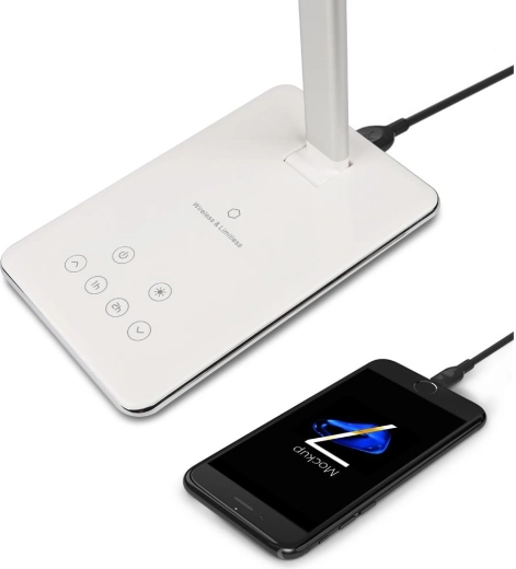 Trådløs Qi-opladning og USB-udgang