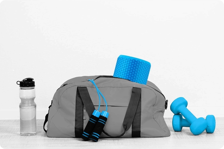 Kompakte mål til rejser og fitnesscenter