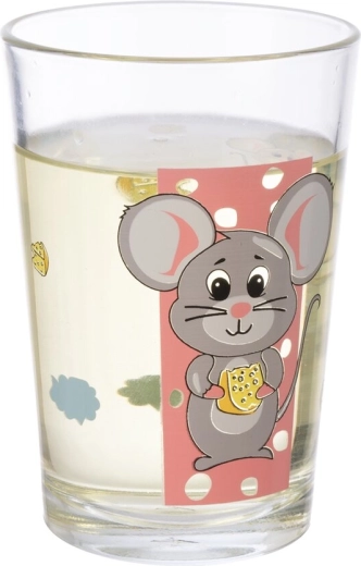 Klart glas med markant tryk