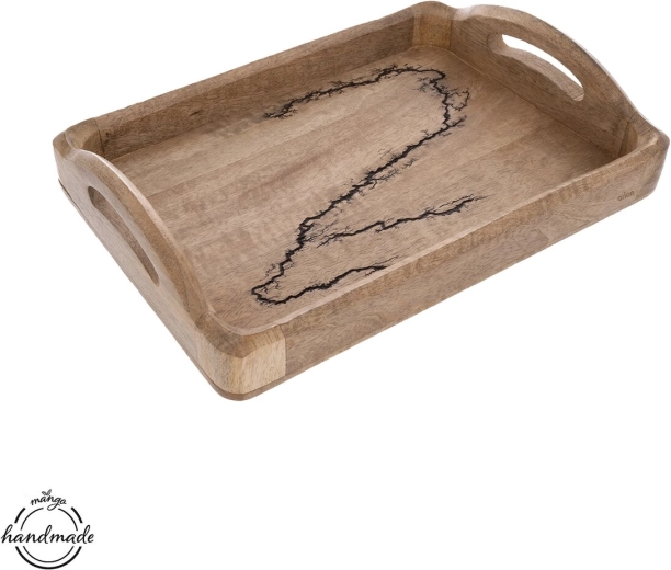 Serveringsbakke i mangotræ electric 35,5 × 25 cm