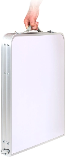 Foldes til en kompakt kuffert