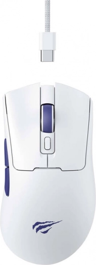 Kablet gamingmus Havit MS966 RGB hvid