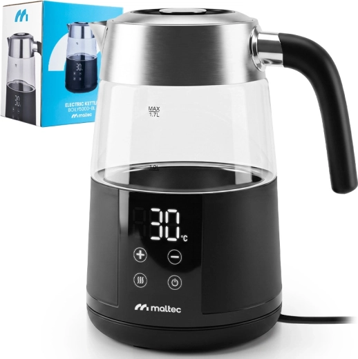 MalTec elkedel med temperaturregulering 1,7 l