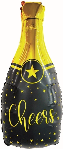 Folieballon flaske med champagne Cheers