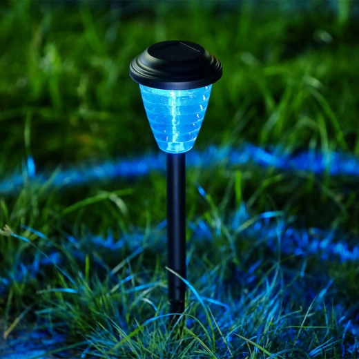 Solcelledrevet nedstikslampe med RGB-LED