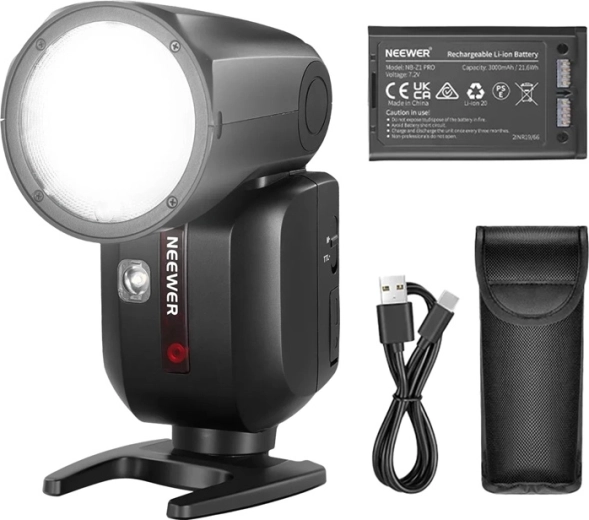 Batteri med lang driftstid og LED-modellys