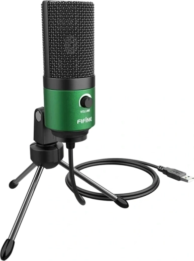 Kondensator USB-mikrofon Fifine K669BG grøn