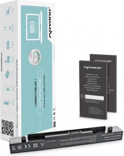 Movano erstatningsbatteri til bærbar Asus X550/A450/K550 (A41-X550A) 4400 mAh 63 Wh
