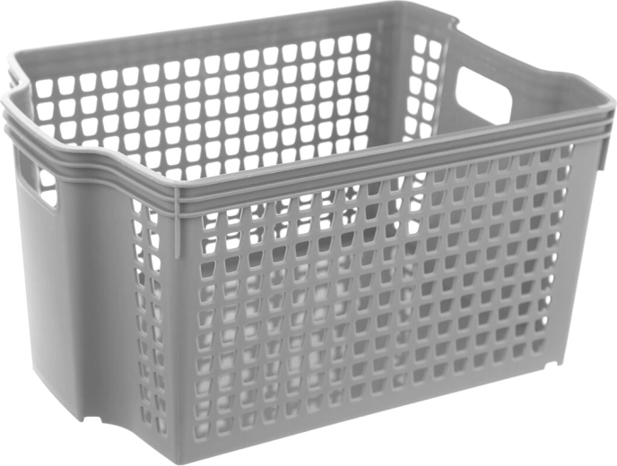 Orion stabelbar opbevaringskurv Stack 28 × 19,5 × 14,5 cm, mix af farver
