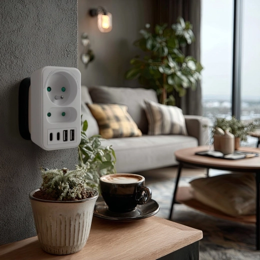 Strøm til apparater og samtidig opladning