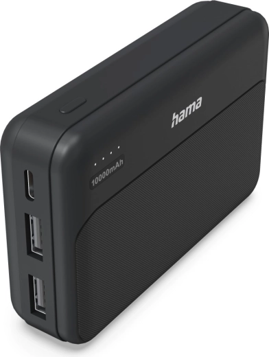 Hama Power Pack Pocket 10 powerbank 10.000 mAh antracit (2× USB-A)