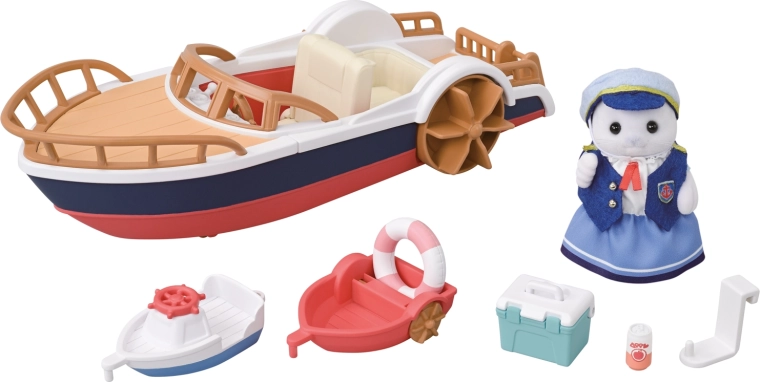 Sylvanian Families udflugtsbåd med sæl-sømand