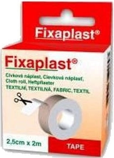 Fixaplast tekstilplaster på rulle 2,5 cm × 2 m